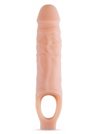 Телесный реалистичный фаллоудлинитель 9 Inch Silicone Cock Sheath Penis Extender - 22,86 см. - Blush Novelties - в Северодвинске купить с доставкой