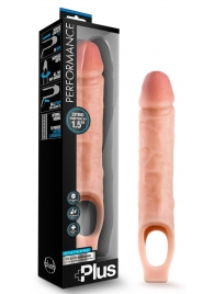 Телесный реалистичный фаллоудлинитель 10 Inch Silicone Cock Sheath Penis Extender - 25,4 см. - Blush Novelties - в Северодвинске купить с доставкой