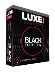 Черные презервативы LUXE Royal Black Collection - 3 шт. - Luxe - купить с доставкой в Северодвинске