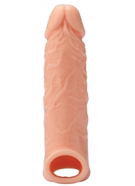 Телесная насадка EXTENDER WITH BALL STRAP 6.5 - 17 см. - Dream Toys - в Северодвинске купить с доставкой