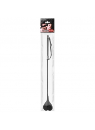 Черный стек с наконечником-сердечком - 54 см. - Notabu - купить с доставкой в Северодвинске