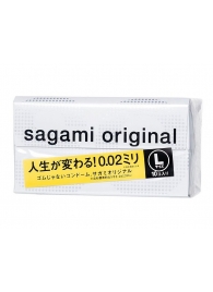 Презервативы Sagami Original 0.02 L-size увеличенного размера - 10 шт. - Sagami - купить с доставкой в Северодвинске