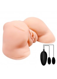Телесная вибровагина Julie с 2 рабочими отверстиями - Baile - в Северодвинске купить с доставкой