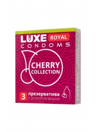 Презервативы с ароматом вишни LUXE Royal Cherry Collection - 3 шт. - Luxe - купить с доставкой в Северодвинске