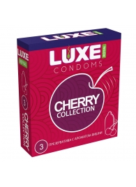 Презервативы с ароматом вишни LUXE Royal Cherry Collection - 3 шт. - Luxe - купить с доставкой в Северодвинске