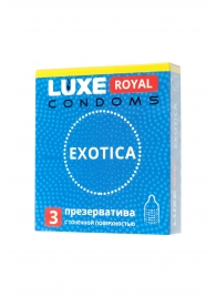 Текстурированные презервативы LUXE Royal Exotica - 3 шт. - Luxe - купить с доставкой в Северодвинске