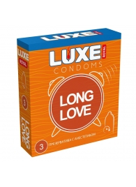 Презервативы с продлевающим эффектом LUXE Royal Long Love - 3 шт. - Luxe - купить с доставкой в Северодвинске