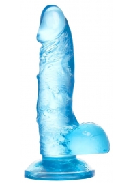 Голубой реалистичный фаллоимитатор Indy - 15,8 см. - A-toys купить с доставкой в интернет-магазине Orgasmix в Северодвинске Голубой реалистичный фаллоимитатор Indy - 15,8 см. - A-toys
