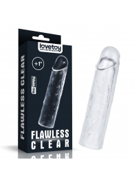 Прозрачная насадка-удлинитель Flawless Clear Penis Sleeve Add 1 - 15,5 см. - Lovetoy - в Северодвинске купить с доставкой