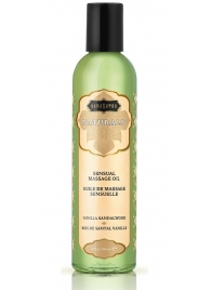 Массажное масло Naturals Vanilla Sandalwood с ароматом ванили и сандала - 236 мл. - Kama Sutra - купить с доставкой в Северодвинске