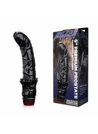 Черный вибромассажер простаты 6  Premium Prostate Massager - BlueLine - в Северодвинске купить с доставкой