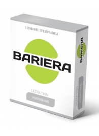 Ультратонкие презервативы Bariera Ultra Thin - 3 шт. - Bariera - купить с доставкой в Северодвинске