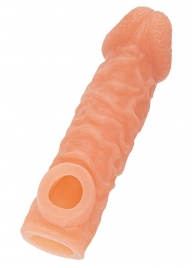 Телесная закрытая насадка с шершавой головкой Cock Sleeve Size S - 13,8 см. - KOKOS - в Северодвинске купить с доставкой Телесная закрытая насадка с шершавой головкой Cock Sleeve Size S - 13,8 см. - KOKOS - в Северодвинске купить с доставкой