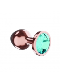Пробка цвета розового золота с малиновым кристаллом Diamond Topaz Shine L - 8,3 см. - Lola Games - купить с доставкой в Северодвинске