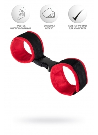 Красно-черные велюровые оковы Anonymo - ToyFa - купить с доставкой в Северодвинске