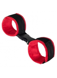 Красно-черные велюровые оковы Anonymo - ToyFa - купить с доставкой в Северодвинске
