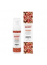 Разогревающее массажное масло  с ароматом клубники Gourmet Strawberry - 50 мл. - Exsens - купить с доставкой в Северодвинске