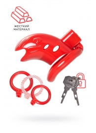 Красный мужской пояс верности из пластика - ToyFa - купить с доставкой в Северодвинске
