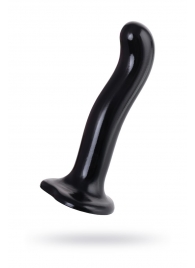 Черный стимулятор для пар P G-Spot Dildo Size M - 18 см. - Strap-on-me - в Северодвинске купить с доставкой