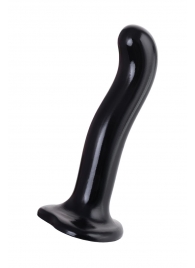 Черный стимулятор для пар P G-Spot Dildo Size M - 18 см. - Strap-on-me - в Северодвинске купить с доставкой