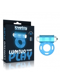 Голубое, светящееся в темноте эрекционное виброкольцо Lumino Play Vibrating Penis Ring - Lovetoy - в Северодвинске купить с доставкой