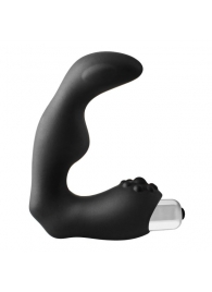 Черный вибромассажер простаты FantASStic Vibrating Prostate Massager - 11,3 см. - Dream Toys - в Северодвинске купить с доставкой