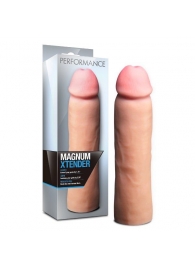 Телесная фаллическая насадка на пенис Magnum Xtender - 23 см. - Blush Novelties - в Северодвинске купить с доставкой