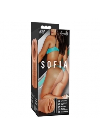 Мастурбатор-вагина цвета карамели Sofia с вибрацией - Blush Novelties - в Северодвинске купить с доставкой