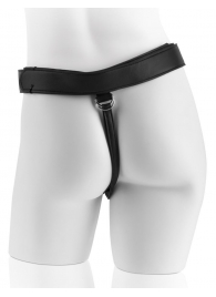 Страпон с телесной насадкой 7  Uncut with Strap on Harness - 18 см. - Pipedream - купить с доставкой в Северодвинске