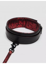 Стильный ошейник с поводком Reversible Faux Leather Collar and Lead - Fifty Shades of Grey - купить с доставкой в Северодвинске
