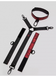 Ошейник с наручниками Reversible Faux Leather Collar and Wrist - Fifty Shades of Grey - купить с доставкой в Северодвинске