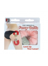 Металлические наручники с розовой меховой опушкой METAL HANDCUFF WITH PLUSH PINK - Dream Toys - купить с доставкой в Северодвинске