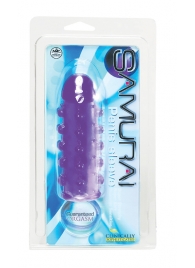 Закрытая фиолетовая насадка с пупырышками SAMURAI PENIS SLEEVE PURPLE - 14,5 см. - NMC - в Северодвинске купить с доставкой