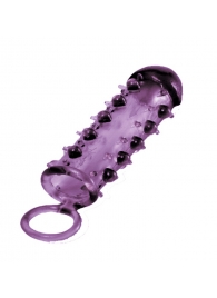 Закрытая фиолетовая насадка с пупырышками SAMURAI PENIS SLEEVE PURPLE - 14,5 см. - NMC - в Северодвинске купить с доставкой