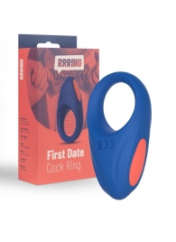 Синее эрекционное кольцо RRRING First Date Cock Ring - FeelzToys - в Северодвинске купить с доставкой