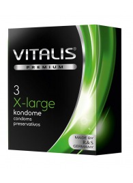 Презервативы увеличенного размера VITALIS PREMIUM x-large - 3 шт. - Vitalis - купить с доставкой в Северодвинске