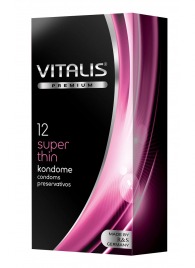 Ультратонкие презервативы VITALIS PREMIUM super thin - 12 шт. - Vitalis - купить с доставкой в Северодвинске