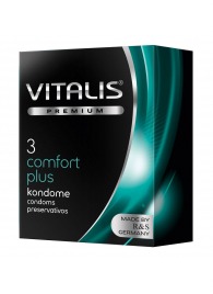 Контурные презервативы VITALIS PREMIUM comfort plus - 3 шт. - Vitalis - купить с доставкой в Северодвинске