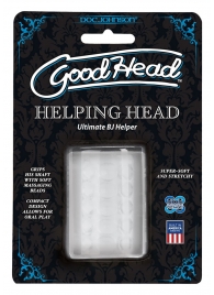 Прозрачный мастурбатор HELPING HEAD - Doc Johnson - в Северодвинске купить с доставкой
