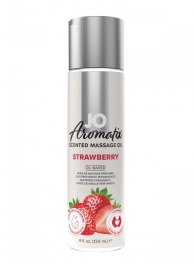 Массажное масло JO Aromatix Massage Oil Strawberry с ароматом клубники - 120 мл. - System JO - купить с доставкой в Северодвинске