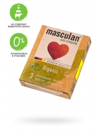 Экологически чистые презервативы Masculan Organic - 3 шт. - Masculan - купить с доставкой в Северодвинске