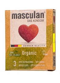 Экологически чистые презервативы Masculan Organic - 3 шт. - Masculan - купить с доставкой в Северодвинске