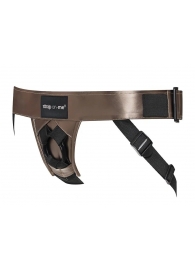 Бронзовый пояс для насадок Curious Harness - Strap-on-me - купить с доставкой в Северодвинске