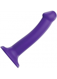 Фиолетовый фаллоимитатор-насадка Strap-On-Me Dildo Dual Density size M - 18 см. - Strap-on-me - купить с доставкой в Северодвинске