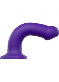 Фиолетовый фаллоимитатор-насадка Strap-On-Me Dildo Dual Density size L - 19 см. - Strap-on-me - купить с доставкой в Северодвинске