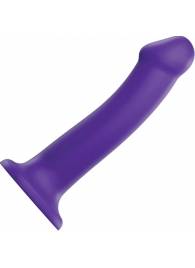 Фиолетовый фаллоимитатор-насадка Strap-On-Me Dildo Dual Density size L - 19 см. - Strap-on-me - купить с доставкой в Северодвинске