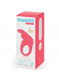 Розовое эрекционное виброкольцо Happy Rabbit Rechargeable Rabbit Cock Ring - Happy Rabbit - в Северодвинске купить с доставкой