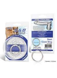 Стальное эрекционное кольцо STEEL COCK RING - 3.5 см. - BlueLine - в Северодвинске купить с доставкой