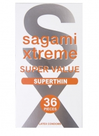 Ультратонкие презервативы Sagami Xtreme Superthin - 36 шт. - Sagami - купить с доставкой в Северодвинске