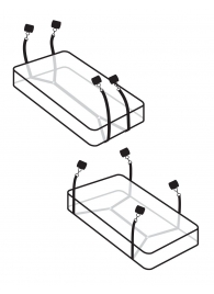 Фиксаторы для кровати WRAPAROUND MATTRESS RESTRAIN - Pipedream - купить с доставкой в Северодвинске